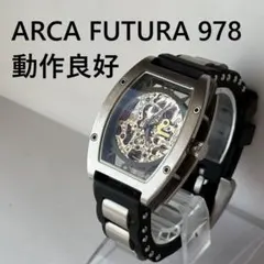 ARCAFUTURA 自動巻き腕時計 スケルトン 22272SKBKRM ARCA FUTURA アルカフトゥーラ 978E ARCAFUTURA 自動巻き式時計
