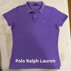Polo Ralph Lauren パープル　半袖ポロシャツ　レディース L即納
