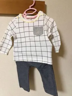 チェック柄 セットアップ 90センチ