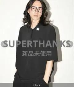 【新品未使用】SUPERTHANKS ハーフジップ トップス L
