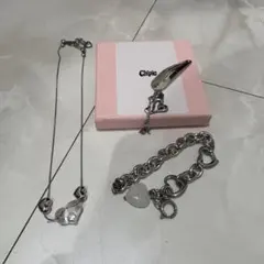 chipie ハートセット ネックレス ブレスレット ヘアピン