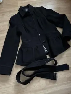 ⭐︎美品⭐︎ バーバリーブルーレーベル　コート　38 黒　アウター　ノバチェック