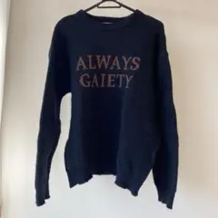 Laumeomi.. ブラック 長袖ニット