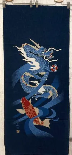 藍染、裂き布のタペストリー 663e70940d89ad67852ddb48df1433