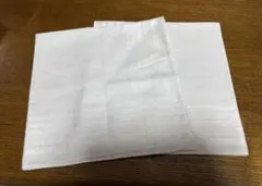 ホワイトコットンハンカチ