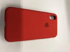 iPhone X Apple シリコンケース　赤