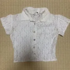 y2k グランジ　fairy grange シャツ　レース　シースルー　ミニ