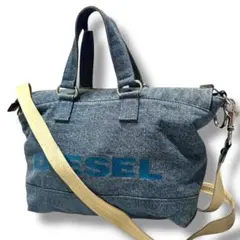 DIESEL ディーゼル デニム ボア リバーシブル トートバッグ 2way