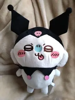 【匿名発送】ちいかわ×サンリオキャラクターズ BIGぬいぐるみ モモンガ クロミ