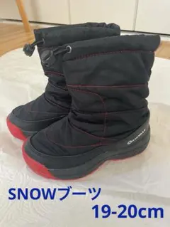 AIRWALK 子ども用スノーブーツ ブラック/レッド　19㎝〜20㎝