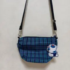 familiar ファミリア チェック ポシェット 青 - メルカリ