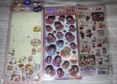 正規コナンうるちゅるポップシール・シルバニアクリアシール・3Dステッカーお裾分け