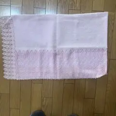 ピンク レースエッジ 着物ショール