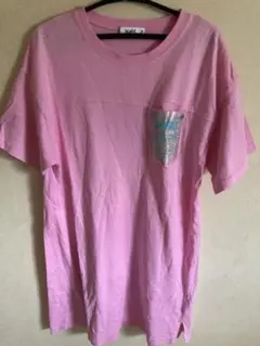 X-girl ピンク ポケット Tシャツワンピのサムネイル