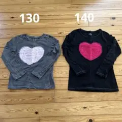 女の子長袖 姉妹コーデ　２枚セット