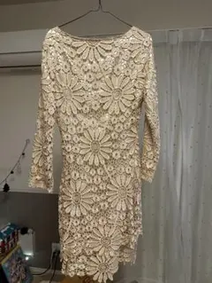 新品未使用　jce yima 花柄レースワンピ Lサイズ　レディース