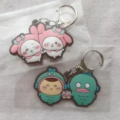 ちいかわ サンリオキャラクターズ なかよしラバーマスコット くりまんじゅう