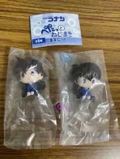 名探偵コナン　ぺたっとねじまきマスコット　工藤新一　毛利蘭