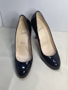 T　Christian Louboutin パテント ピンヒール エナメル　黒のサムネイル