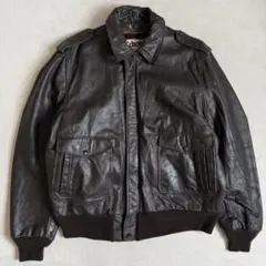 美品□Schott フライトジャケット G-1 本革 ブラック USA製 42 - メルカリ