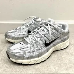 NIKE P-6000 white black メタリック シルバー 24.5