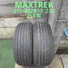 MAXTREK 215/45ZR17 ２本　25年製　中古品のサムネイル