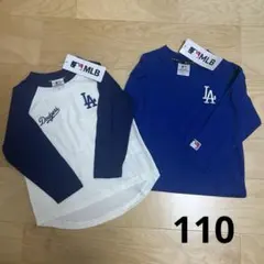 新品　MLB ドジャース　キッズ　長袖Tシャツ　トップス　110 野球