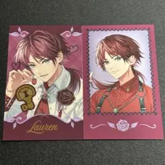 にじさんじ　バレンタイン　チェキ風カード　2種　ローレン・イロアス