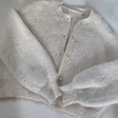 カーディガン モヘア