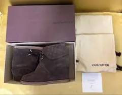 LOUIS VUITTON ルイヴィトン スエード ショートブーツ