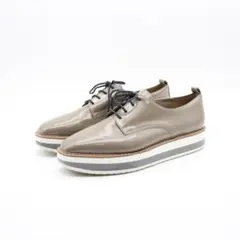 【美品】DIANA 本革エナメル レースアップシューズ/23.5㎝相当 美品！【ダイアナ】ショートブーツ レースアップシューズ 25.0E