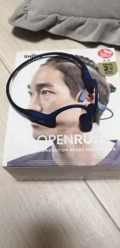 SHOKZ OPENRUN　mini 骨伝導 イヤホン ブルー　ネイビー