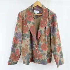 美品 VINTAGE USA製 Allison Blain 花柄 ジャケット