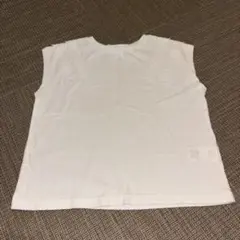ホワイト スター刺繍 ノースリーブ Tシャツ　110のサムネイル