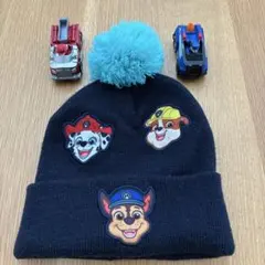 パウ・パトロール ニット帽 4-8Y 【おまけ付　トミカ2点】