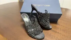 sergio rossi 黒 サンダル