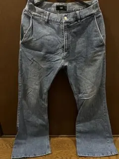 HARE フレアデニムパンツ S ライトブルー