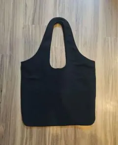 【H&M DIVIDED】コットン製 トートバッグ/ エコバック ブラック A4のサムネイル