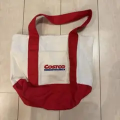 【即日発送】COSTCO ミニトートバッグ 白/赤のサムネイル