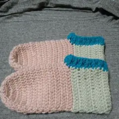 ②くつ下カバーハンドメイド２３，５センチ