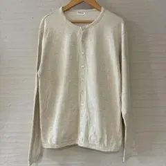 オーシバル★クルーネックカーディガン　アイボリーT05のサムネイル