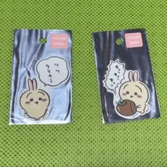 ちいかわ うさぎ ステッカー スマホに貼れるサイズのクリアステッカー