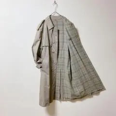 【美品】マッケンジー　ステンカラーコート　秋冬コート　裏地ウール　ビジネス　L
