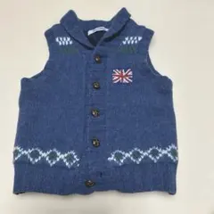 ファミリア　familiar　　カウチン　ベスト　ニット　90 familia カウチンベスト ファミリア 90センチ 美品｜Yahoo