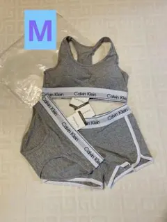 Calvin Klein アンダーウェアセット グレー M上下セットスポーツブラのサムネイル