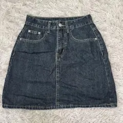 ダークブルーデニムミニスカート