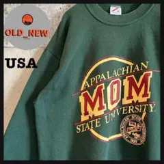 アメリカ古着　USA製 JERZEES アパラチア大学 カレッジロゴ グリーンM