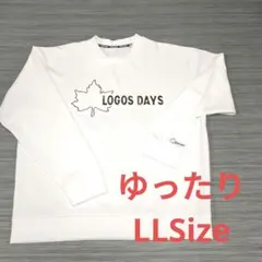 LOGOS DAYS ホワイト トレーナー LLサイズ