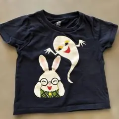 グラニフ　おばけのTシャツ ネイビー90
