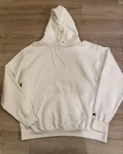 Champion ホワイトフード付きパーカー